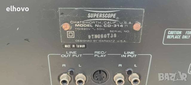Дек Superscope-Marantz CD-314, снимка 5 - Декове - 50736453
