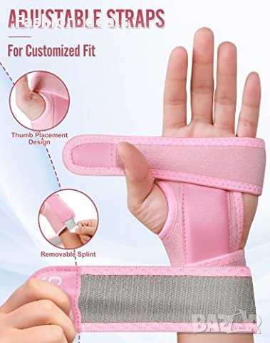 Нова регулируема шина за китката Облекчаване на болка Артрит Тренировки, снимка 4 - Други - 41998186