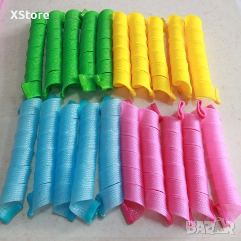 Ролки за вълнообразни къдрици, снимка 13 - Аксесоари за коса - 52590190