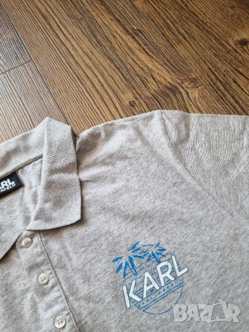 Страхотна мъжка тениска KARL LAGERFELD размер L , снимка 4 - Тениски - 51403985
