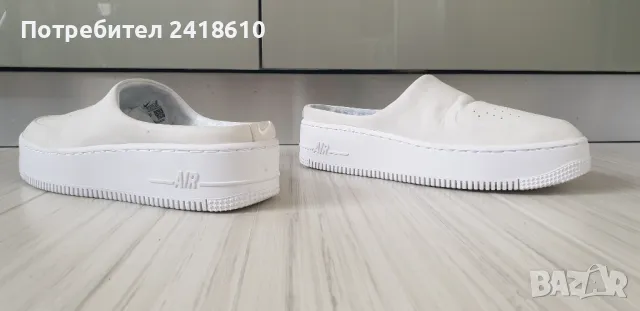 Nike Air Force White UK 7 US 9.5 Size 41 /26.5см НОВО! ОРИГИНАЛ! Дамски Чехли- ест кожа., снимка 7 - Чехли - 50047949