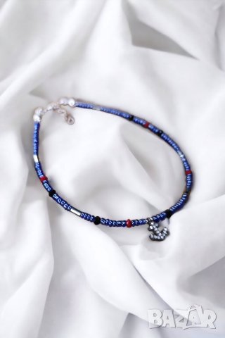 Летни луксозни гривни за глезен от сребърни елементи!, снимка 1