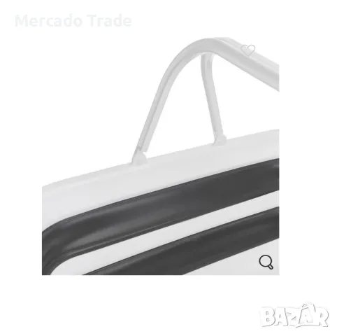 Сгъваем леген с дръжки Mercado Trade, 12л. Бял, снимка 3 - Мопове, кофи, четки и метли - 49303507