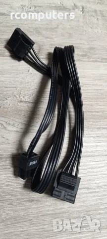 Кабел EVGA Type 3 Flat Black 4-6 pin Peripheral Cable - 3 Yestone P01001, снимка 2 - Кабели и адаптери - 48165511