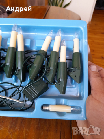 Стари лампи,лампички за елха #4, снимка 4 - Антикварни и старинни предмети - 36220981