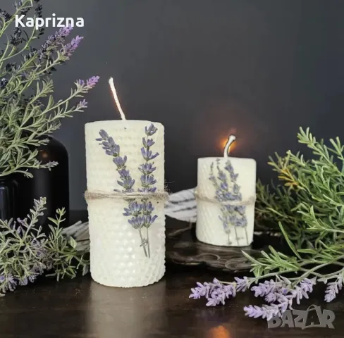 Комплект от восъчни свещи, снимка 2 - Декорация за дома - 50143578