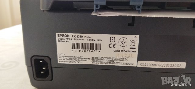 Матричен принтер EPSON LX-1350, снимка 10 - Принтери, копири, скенери - 42009851