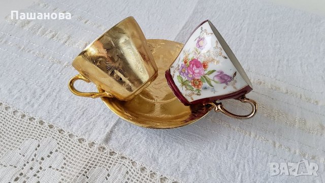 Две чашки за кафе с една чинийка, снимка 5 - Чаши - 35687318