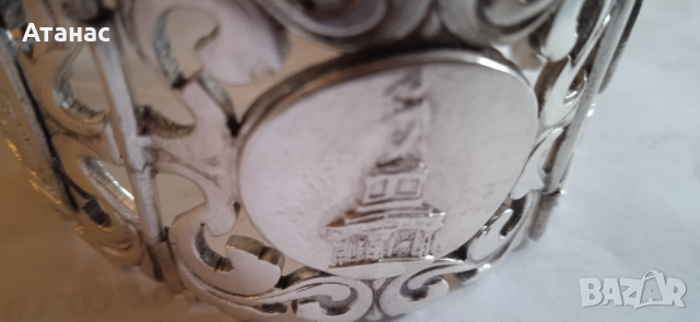 сребърна гривна 115 гр, 900/1000, снимка 3 - Гривни - 44633870