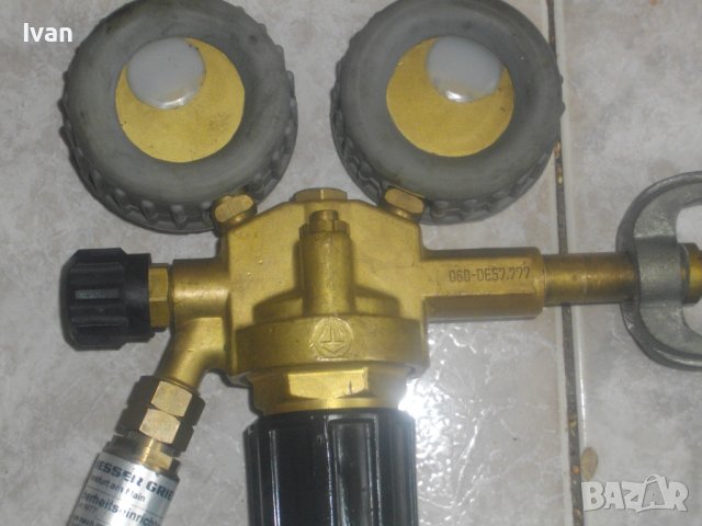 Оригинален Профи Редуцир Вентил За Ацетилен-За Оксижен-Немски-С Клапан/Скоба-MESSER GRIESHEIM, снимка 8 - Други инструменти - 41441519