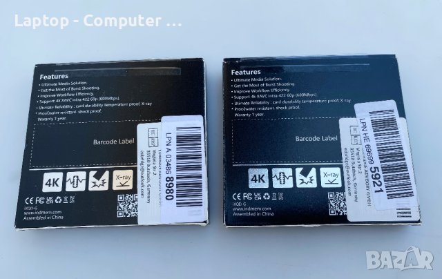 Новa паметнa картa Indmem XQD 128GB R 440MB/s, W 400MB/s , снимка 5 - Твърди дискове - 41753838
