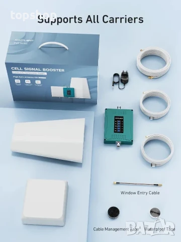 НОВ ANNTLENT P50 усилвател на сигнала 4G, 5G, 3G за всички оператори. Покрива ленти 1, 3, 7, 8 и 20, снимка 3 - Друга електроника - 50552034