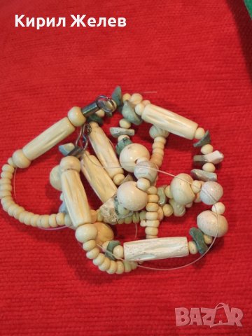 СЛОНОВА КОСТ и КАМЪНИ СТАРО КОЛИЕ 3904, снимка 2 - Колиета, медальони, синджири - 29771858