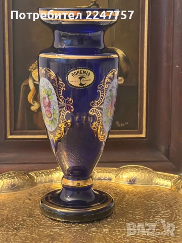 Кристална ваза Bohemian , снимка 3 - Други - 48610131
