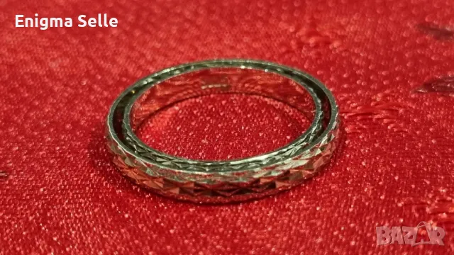 Комплект сребърни брачни халки , снимка 3 - Пръстени - 50353446