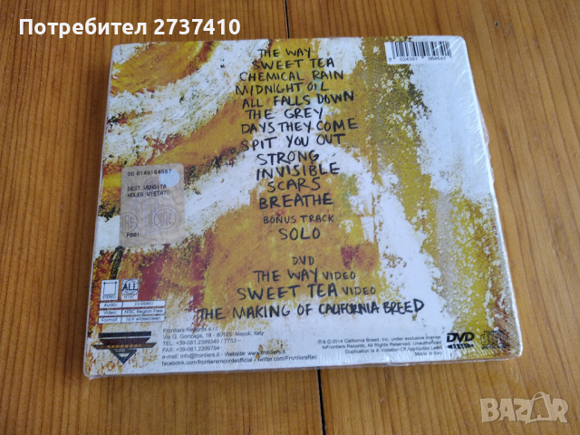 CALIFORNIA BREED - CALIFORNIA BREED (ex Glenn Hughes) 30лв CD+DVD deluxe edition, снимка 2 - CD дискове - 36241535