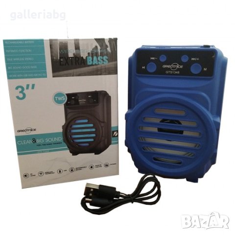 Компактна тонколона GTS-1348 BLUETOOTH ГОВОРИТЕЛ