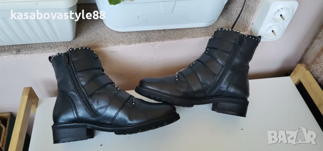 Боти Hallhuber 38 н Естествена кожа , снимка 5 - Дамски боти - 52743134