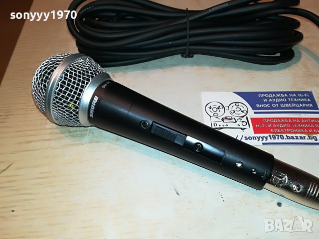 SHURE+CABLE-ВНОС GERMANY 0402231935, снимка 7 - Микрофони - 39555400