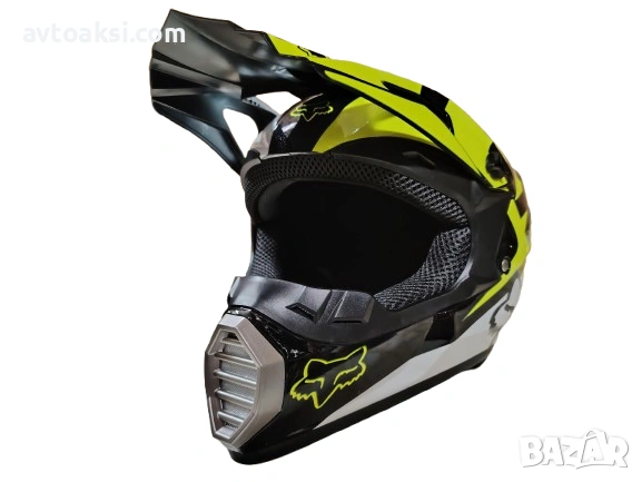 Каска Крос Мотор/Скутер/Бъги/Вело/АТВ FOX-7177, снимка 7 - Аксесоари и консумативи - 53221031