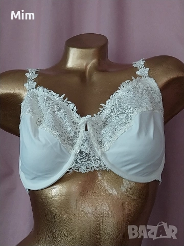 Nuance100 C Бял дантелен сутиен , снимка 3 - Бельо - 53240447