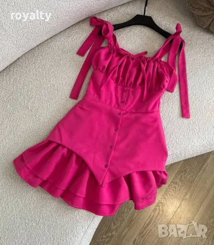 Стилна розова дамска рокля , снимка 3 - Рокли - 50413949