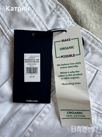 Tommy Jeans 3/4 - бели дънки, снимка 7 - Дънки - 51637611
