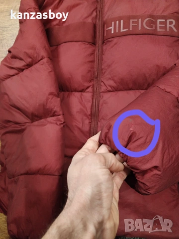 tommy hilfiger regular fit bordo - дебело мъжко яке М, снимка 17 - Якета - 53328352
