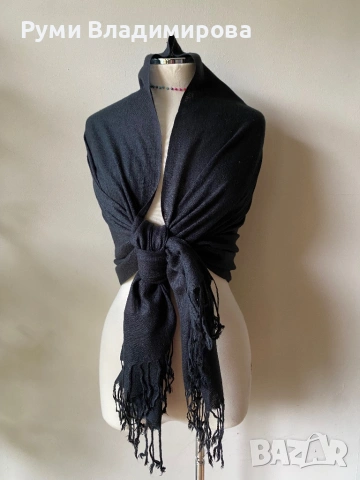 Черен шал/ различни видове, снимка 13 - Шалове - 53869317