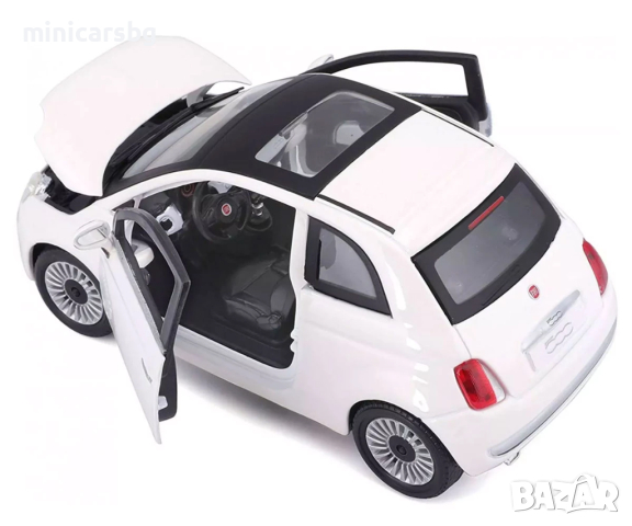 Метални колички: Fiat 500 (2007), снимка 5 - Колекции - 44823028