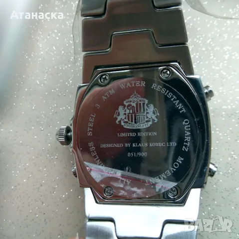 Fulham FC, Sunderland AFC, Hibernian Edinburgh - Чисто нови английски ана-диги часовници, снимка 10 - Мъжки - 31233815