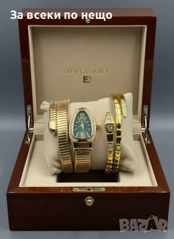 Bvlgari Дамски Часовник И Гривна В Кутия - Налични Различни Цветове Код SK905, снимка 7 - Дамски - 53408791