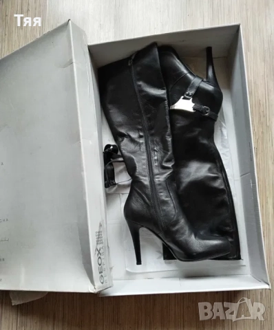 Дамски ботуши на ток GEOX, снимка 2 - Дамски ботуши - 52797775