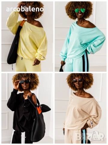 Дамски суитшърт Skew, 4цвята 