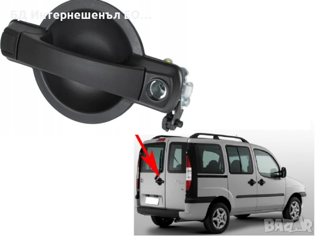 735294349  Външна дръжка за отваряне на багажник Fiat, Doblo МК1, Две Врати, снимка 3 - Части - 51000711