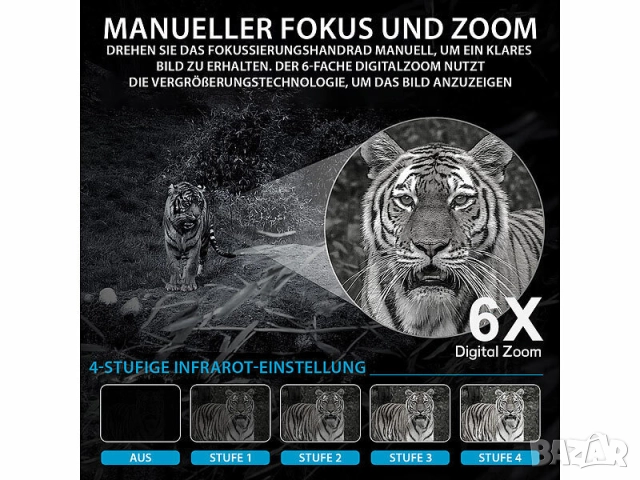 Уред за нощно виждане Zavarius ZX-3485-675, снимка 13 - Екипировка - 52960823