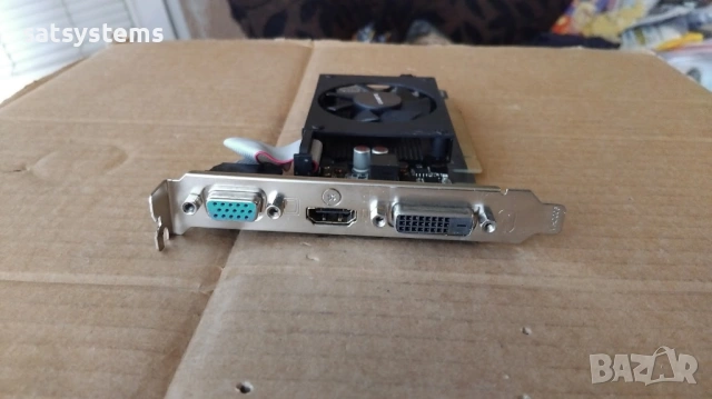 Видео карта NVidia GeForce Gigabyte GT 710 HDMI 1024MB GDDR3 64bit PCI-E, снимка 2 - Видеокарти - 53401664