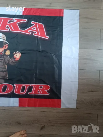 Ултрас знаме ЦСКА CSKA ON TOUR, снимка 3 - Футбол - 55877614