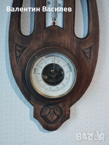 Немски барометър и термометър , снимка 2 - Други - 51657713