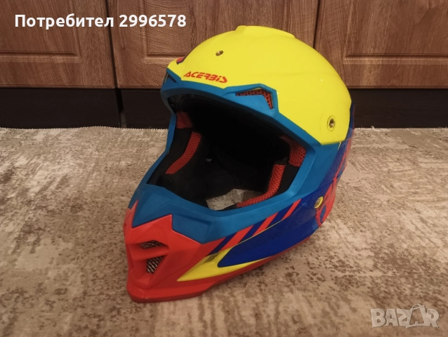 Каска мотокрос Ендуро Acerbis размер L, снимка 5 - Аксесоари и консумативи - 52110361