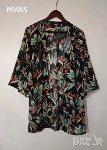 Нова плажна воалена наметка кафтан на листа XS S размер, снимка 1