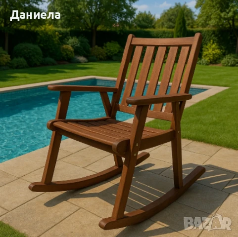 Люлеещ се стол, Muhler Meranti, снимка 5 - Столове - 50459255