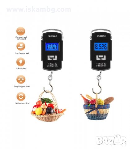 ЕЛЕКТРОННА ВЕЗНА, РИБОЛОВНА, КАНТАР ДО 50 КГ. - код 0203, снимка 2 - Други стоки за дома - 34087984