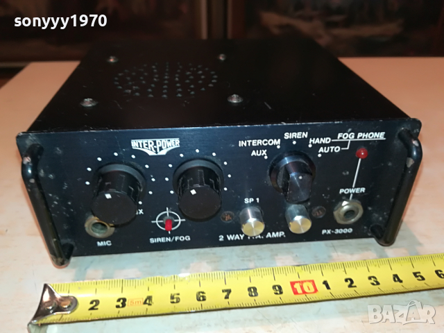 INTER-POWER PX-3000 2WAY PA AMPLIFIER-GERMANY 0204222113, снимка 4 - Ресийвъри, усилватели, смесителни пултове - 36322302