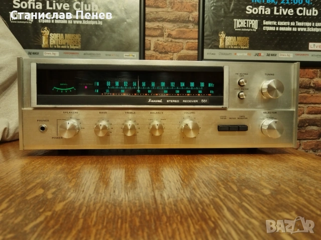 Sansui 551 Vintage Stereo Receiver , снимка 2 - Ресийвъри, усилватели, смесителни пултове - 53288273