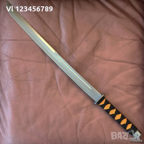 самурайски меч SEKIZO с кожен калъф,катана-465х700 мм, снимка 1 - Колекции - 34227827