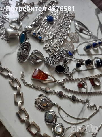 сребро 925 всичко е тествано и проверено, снимка 3 - Колиета, медальони, синджири - 52670289