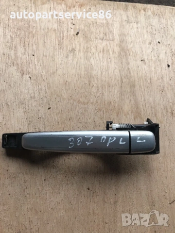 Дръжка за предна лява врата външна сребриста за Peugeot 307 2.0 Hdi (2003) 9657619380, снимка 3 - Части - 53616992