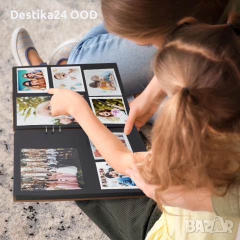 Дървен фото албум scrapbook 28x28 см 80 страници черен, снимка 2 - Други - 53826224