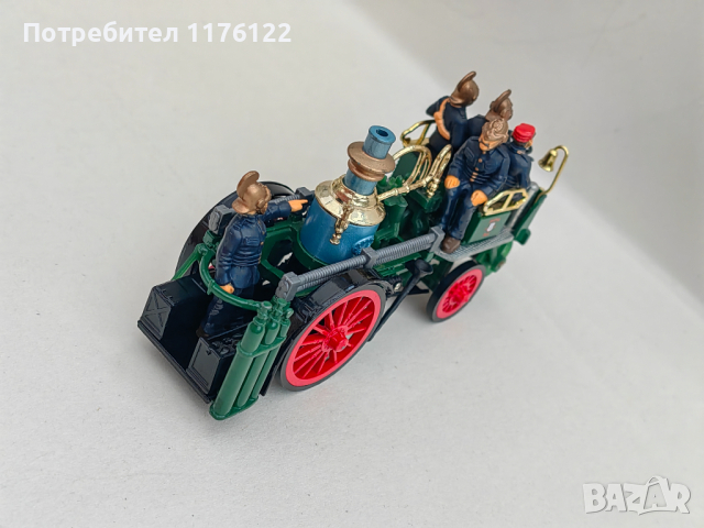 Matchbox MOY YS-43 1905 Busch - Self Propelled Fire Engine Мачбокс Пожарна Кола Олдтаймер, снимка 7 - Колекции - 44720074
